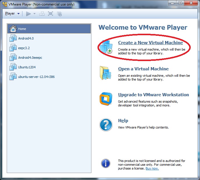 vmware workstation player android x86
